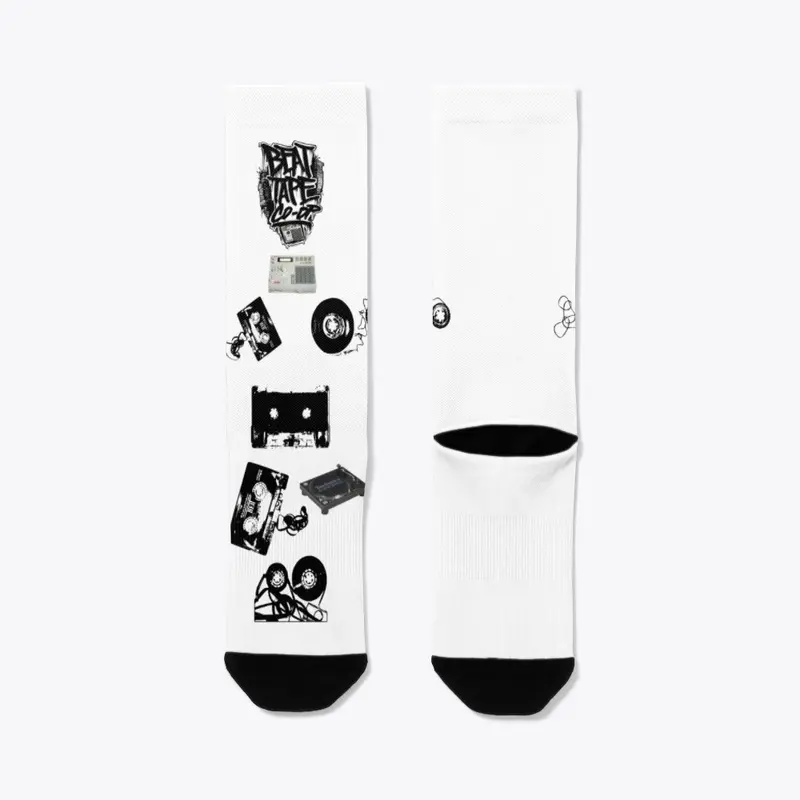 Beat Tape Co-Op Crew Socks